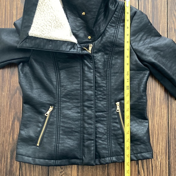 Sam Edelman black vegan leather jacket - Picture 6 of 10